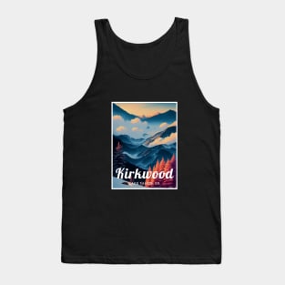 Kirkwood Lake Tahoe California ski Tank Top